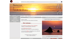 Desktop Screenshot of ecole-de-shiatsu.com
