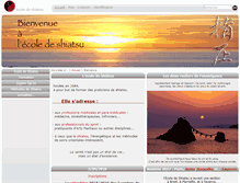 Tablet Screenshot of ecole-de-shiatsu.com